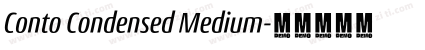 Conto Condensed Medium字体转换